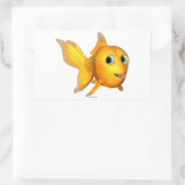 Stickers Rectangle de poisson d'or (Sac)
