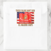 Stickers Rectangle du Marine Corps américain (Sac)