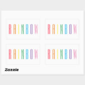 Stickers Rectangle EN PANNEAU (Feuille)