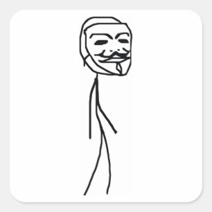 Stickers Rectangle Epic Fail Guy