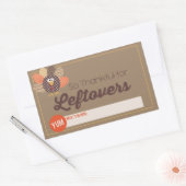 Stickers Rectangle Étiquette Thanksgiving Leftover (Enveloppe)