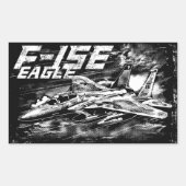 Stickers Rectangle F-15 Aigle (Devant)