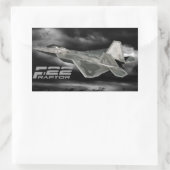 Stickers rectangle F-22 RAPTOR (Sac)