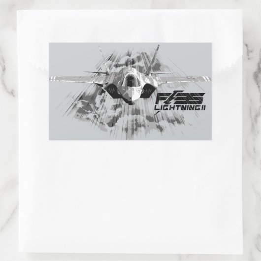 Stickers rectangle F-35 Lightning II (Sac)