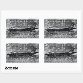 Stickers rectangle F-35 Lightning II (Feuille)