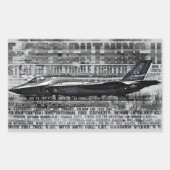Stickers rectangle F-35 Lightning II (Devant)
