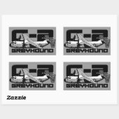 Stickers Rectangle gris C-2 (Feuille)