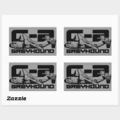 Stickers Rectangle gris C-2 (Feuille)