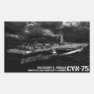 Stickers Rectangle Harry S. Truman CVN-75