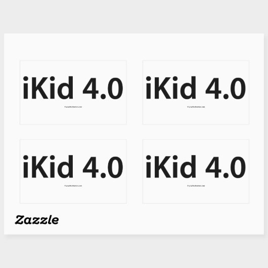 Stickers Rectangle iKid 4.0 (Feuille)