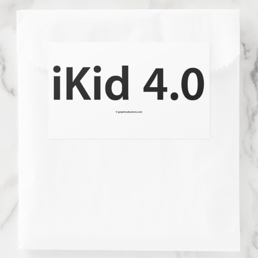 Stickers Rectangle iKid 4.0 (Sac)
