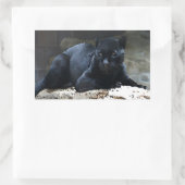 Stickers Rectangle Jaguar noir (Sac)
