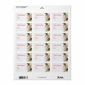 Stickers Rectangle joli Noël (Feuille entière)