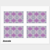Stickers rectangle KNIT JACQUARD LILAC (Feuille)