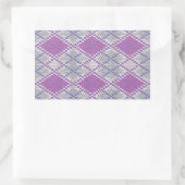 Stickers rectangle KNIT JACQUARD LILAC (Sac)