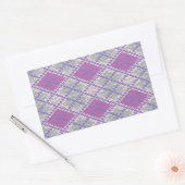 Stickers rectangle KNIT JACQUARD LILAC (Enveloppe)
