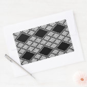 Stickers Rectangle KNIT JACQUARD NOIR (Enveloppe)