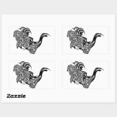 Stickers Rectangle Koi (Feuille)