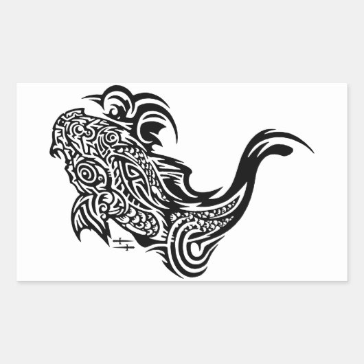 Stickers Rectangle Koi (Devant)