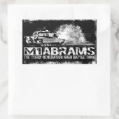 Stickers Rectangle M1 Abrams (Sac)