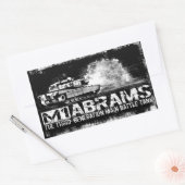 Stickers Rectangle M1 Abrams (Enveloppe)