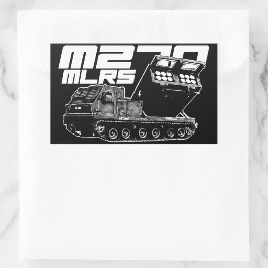 Stickers Rectangle M270 MLRS (Sac)