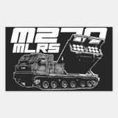 Stickers Rectangle M270 MLRS (Devant)