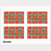 Stickers rectangle MAC BAIN TARTAN (Feuille)