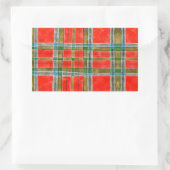 Stickers rectangle MAC BAIN TARTAN (Sac)