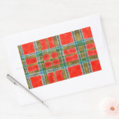 Stickers rectangle MAC BAIN TARTAN (Enveloppe)