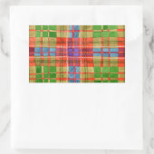 Stickers rectangle MAC RAE TARTAN (Sac)