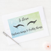 Stickers Rectangle, Matte, 4,5 x 2,7 pouces (feuil (Enveloppe)