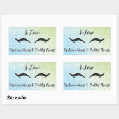 Stickers Rectangle, Matte, 4,5 x 2,7 pouces (feuil (Feuille)
