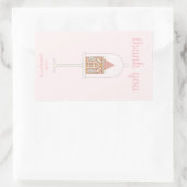 Stickers Rectangle Merci de la fête du pain d'épic (Sac)