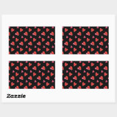 Stickers rectangle MINI HEARTS II (Feuille)
