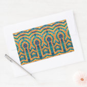 Stickers Rectangle MOSAIC ICONS OR (Enveloppe)