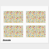 Stickers Rectangle MOSAIC QUILT (Feuille)