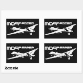 Stickers Rectangle MQ-9 (Feuille)