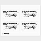 Stickers Rectangle MQ-9 (Feuille)