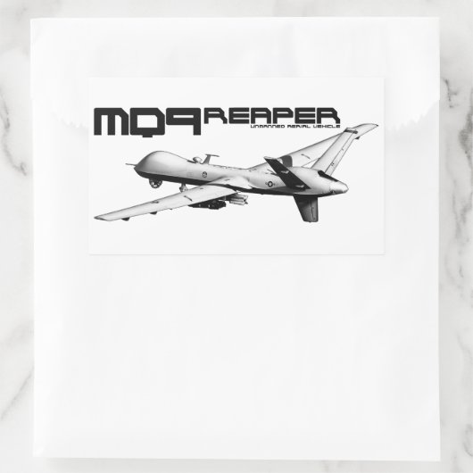 Stickers Rectangle MQ-9 (Sac)
