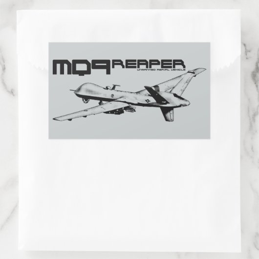 Stickers Rectangle MQ-9 (Sac)
