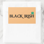stickers rectangle noir et Tan (Sac)