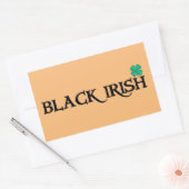 stickers rectangle noir et Tan (Enveloppe)