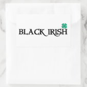 stickers rectangle noir irlandais (Sac)