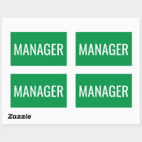 Stickers rectangle personnalisés pour les gestionn