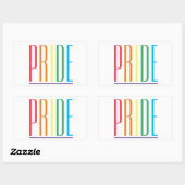 Stickers Rectangle PRIDE (Feuille)