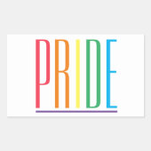 Stickers Rectangle PRIDE (Devant)