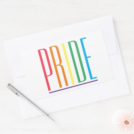 Stickers Rectangle PRIDE (Enveloppe)