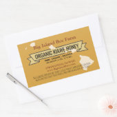 Stickers Rectangle produit de miel biologique hawa (Enveloppe)