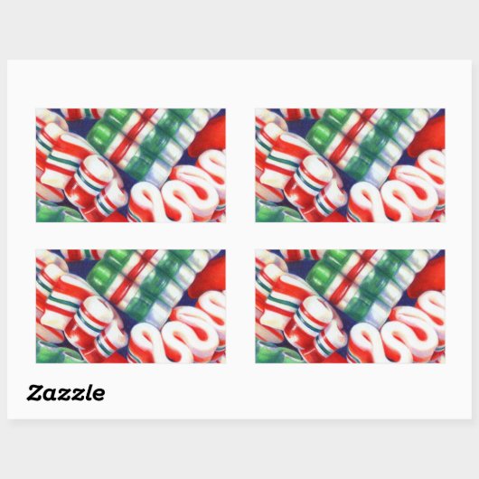 Stickers rectangle RIBBON (Feuille)